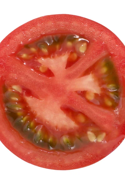 Rote Tomate Isoliert — Stockfoto