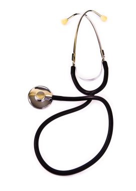 Phonendoscope (stethoscope) isolated on a white background clipart