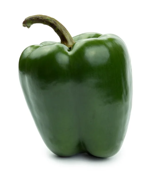Paprica verde isolata su fondo bianco — Foto Stock