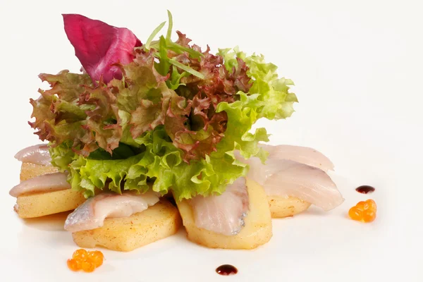 Sashimi com salada — Fotografia de Stock