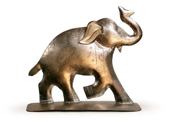 stock image A metal figure of elephant.