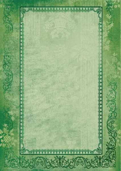 Sfondo verde con cornice . — Foto Stock