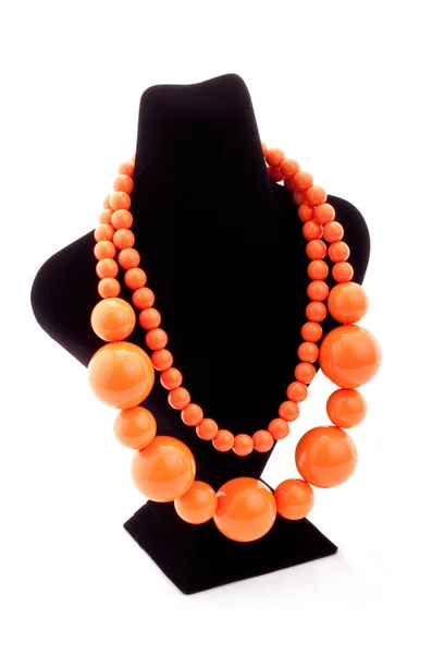 Orange färg halsband — Stockfoto