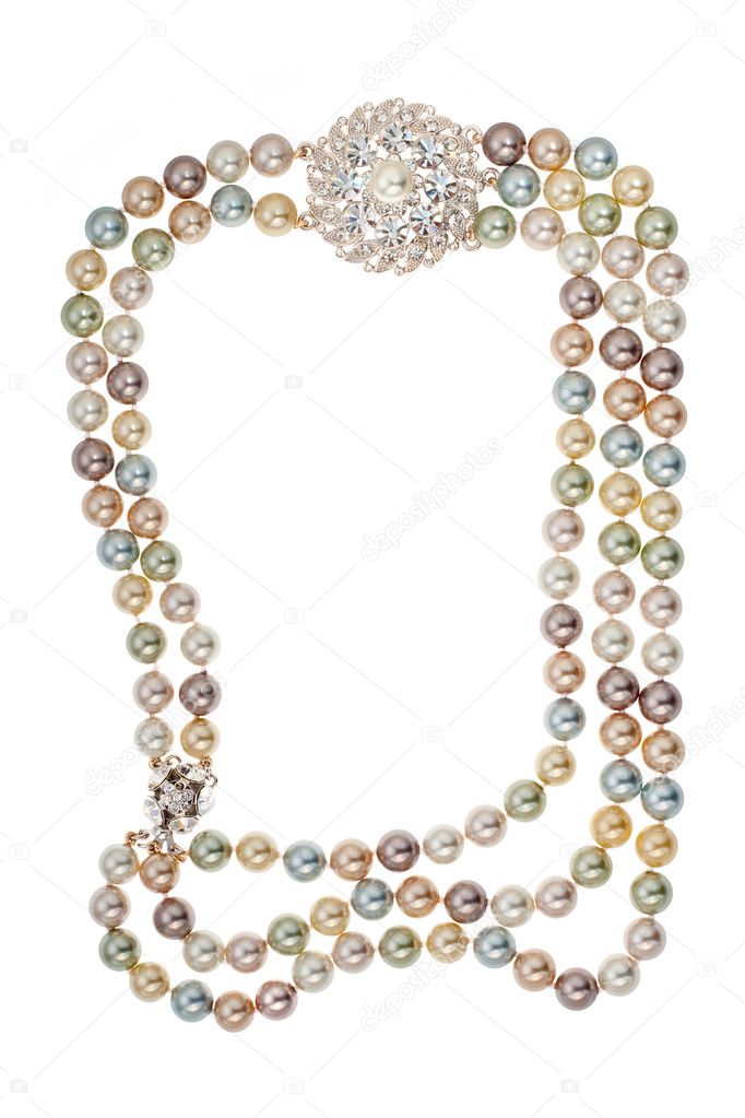 Frame of necklace with a brooch