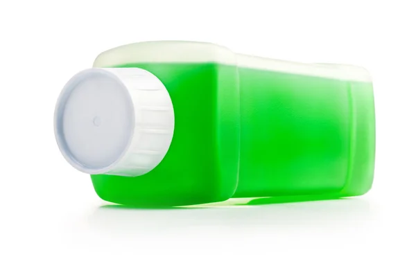 Plastic bottle with cleaning liquid — Stock Photo, Image