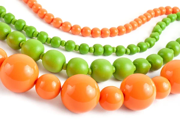 Arancione Verde Collana Colorata — Foto Stock