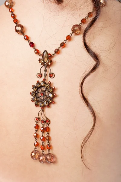 Ruby necklace — Stock Photo, Image