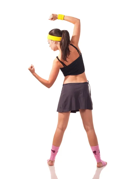 Chica joven haciendo ejercicios — Foto de Stock