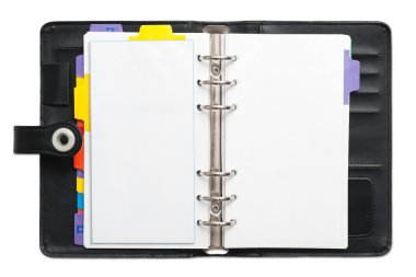 Open blank Personal Organizer clipart