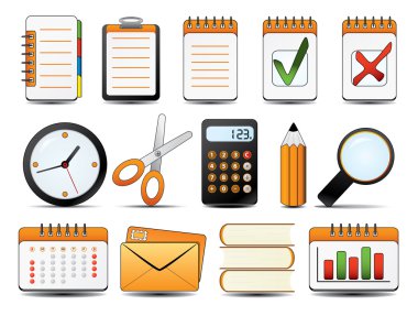 Office Icon Set One clipart