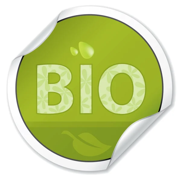 Autocollant bio — Image vectorielle