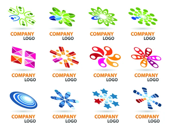 Набор логотипов — стоковый вектор