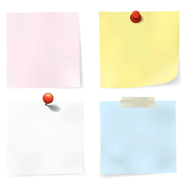Colorful Notes Set — Wektor stockowy