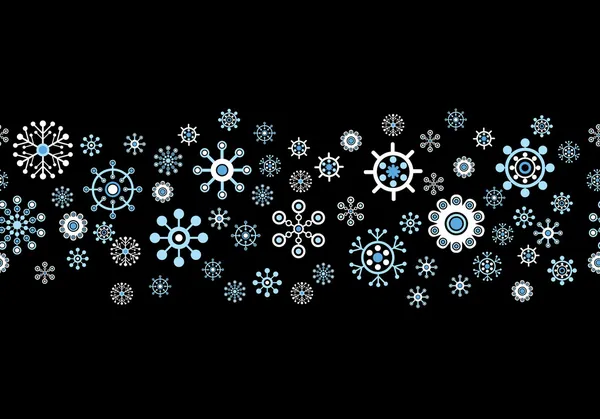 Сніжинки безшовної фону — стоковий вектор