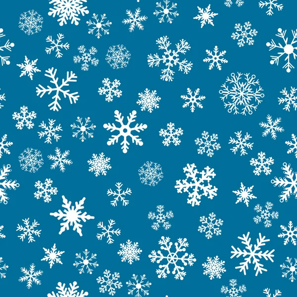 Snö sömlös vektor bakgrund — Stock vektor