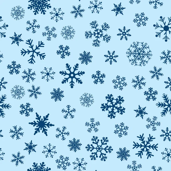 Сніг Безшовний Синій Векторний Фон Безшовний Фон Серії — стоковий вектор