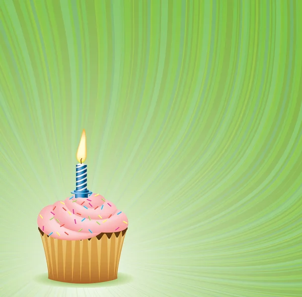 День рождения Green Background — стоковый вектор
