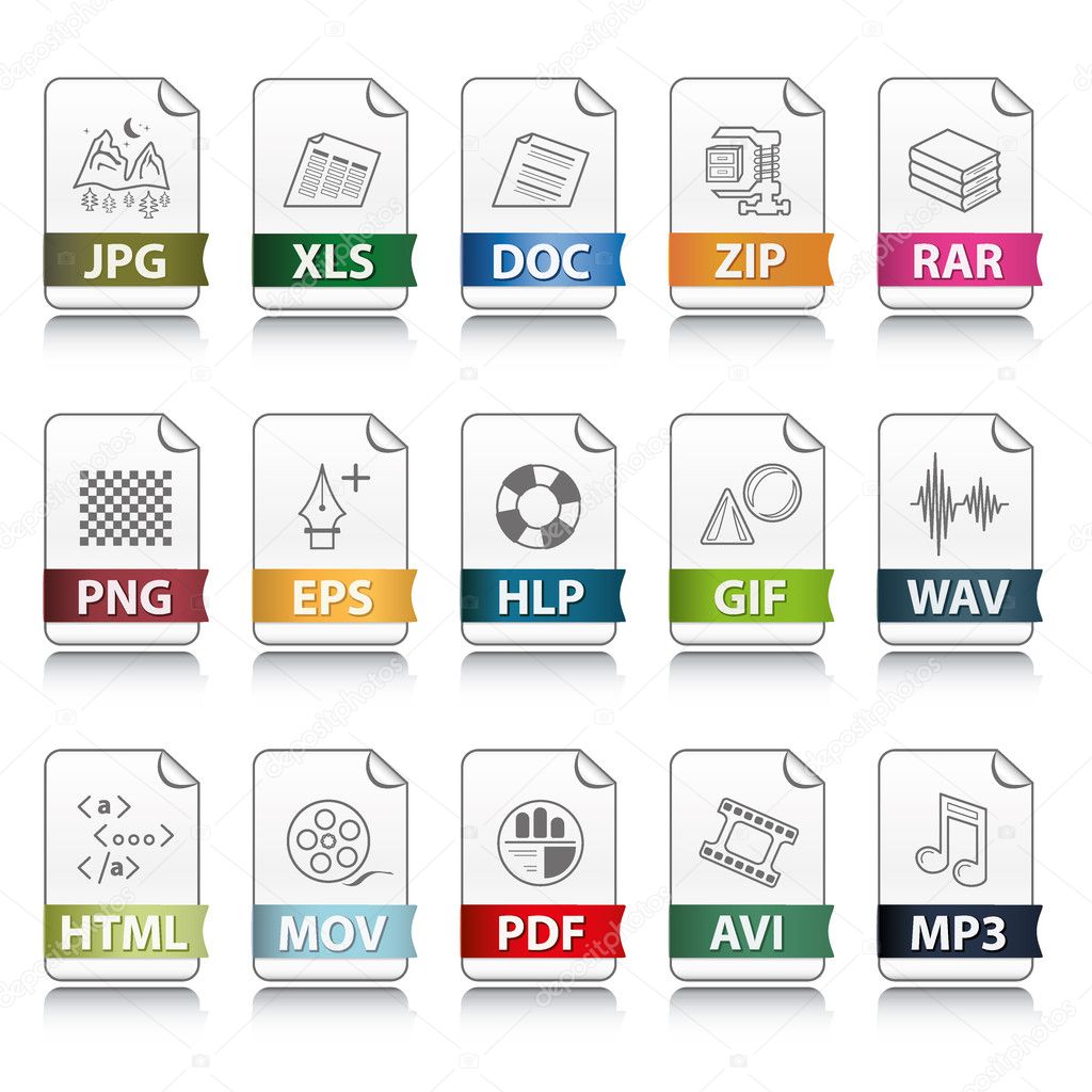 File extension icons
