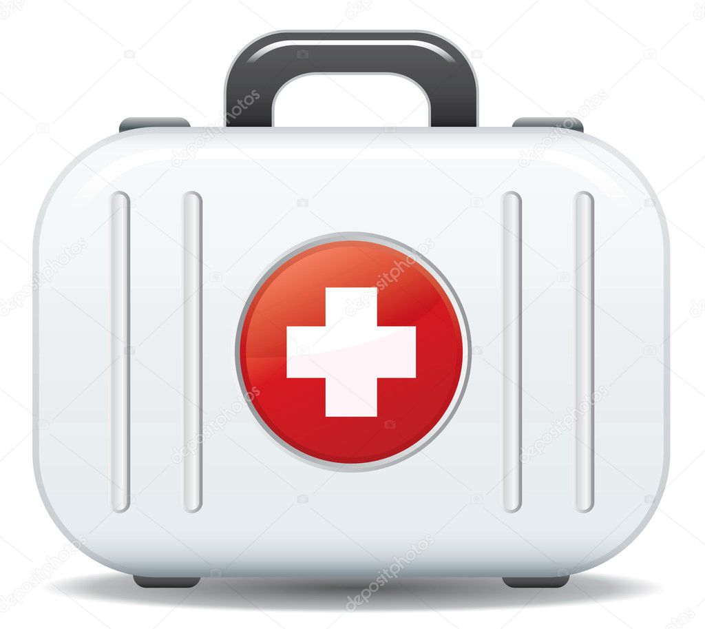 First aid box icon in vector format