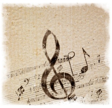 Old Style Music Background clipart