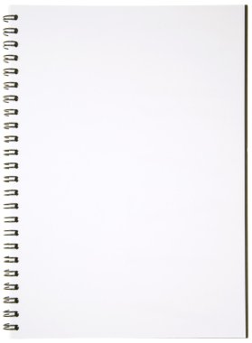 Blank Spiral Notepad clipart