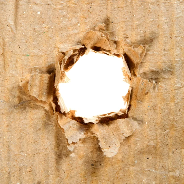 Hole Paper Paper Cardboard Series — Stock Photo, Image