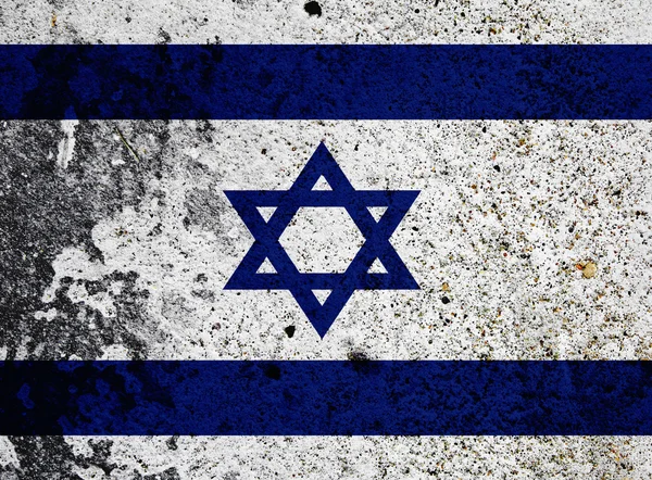 Гранж-флаг Израиля — стоковое фото