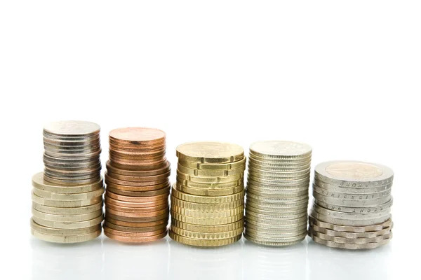 Different Money Some Kinds Coin — Stock Photo, Image