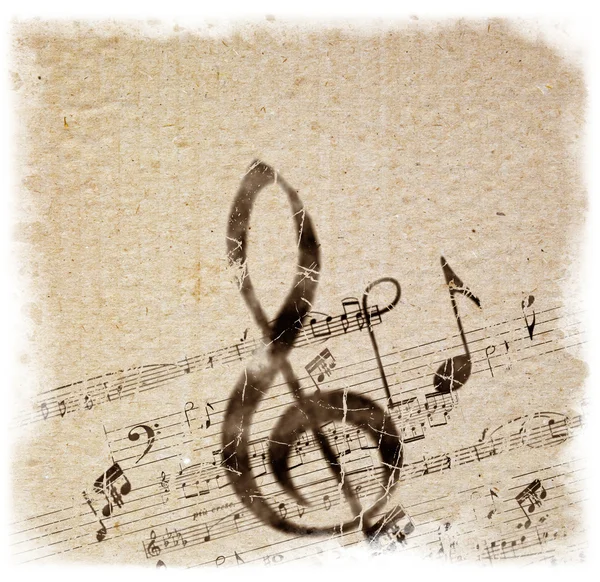 Vecchio stile Sfondo musicale — Foto Stock