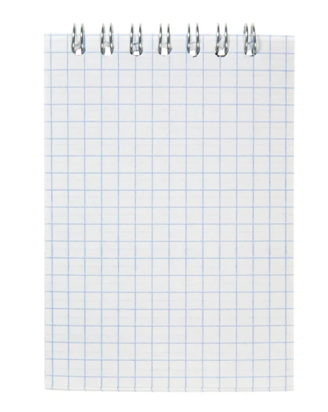 Notebook Branco Altamente Detalhado Pronto Para Sua Mensagem — Fotografia de Stock