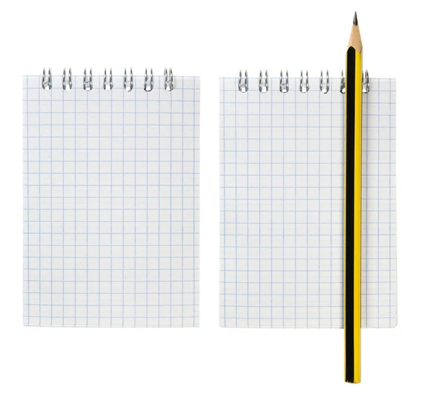 Not defteri ve kalem seti — Stok fotoğraf