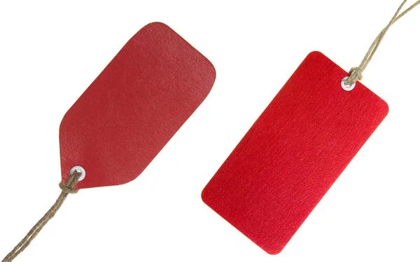 Red Tag Set — Stock Photo, Image