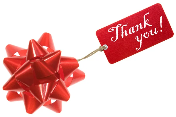 Thank You Gift Card Isolated White — Zdjęcie stockowe