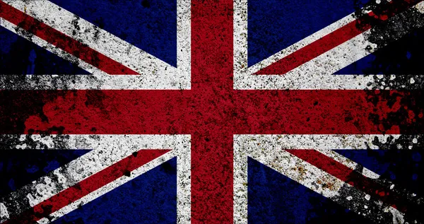 Grunge 的英国国旗 集合的标志 我的投资组合中看到更多 — 图库照片
