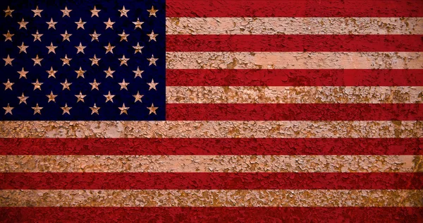 Rostige Amerikanische Flagge Fahnensammlung Siehe Mehr Meinem Portfolio — Stockfoto