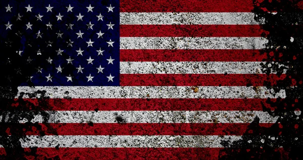 Bandiera Grunge degli Stati Uniti — Foto Stock