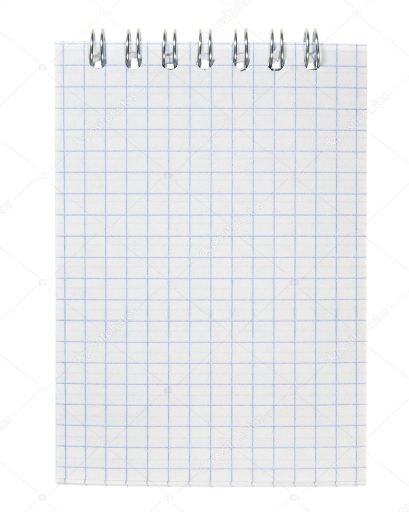 Highly detailed Blank Notebook. Ready for your message.