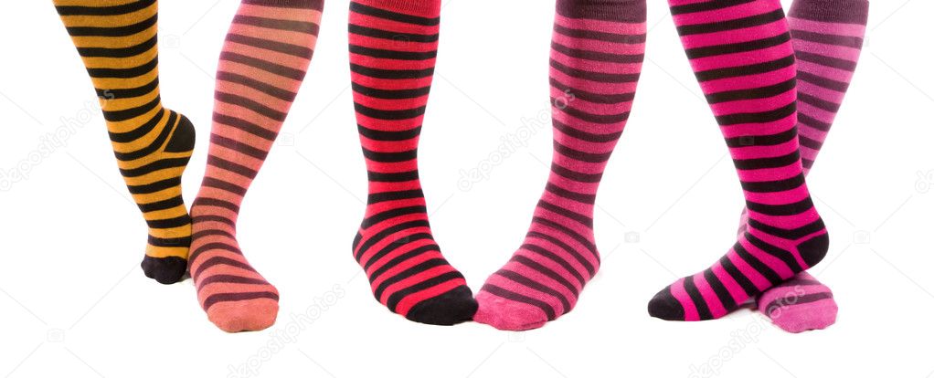 Colorful Zebra Foots