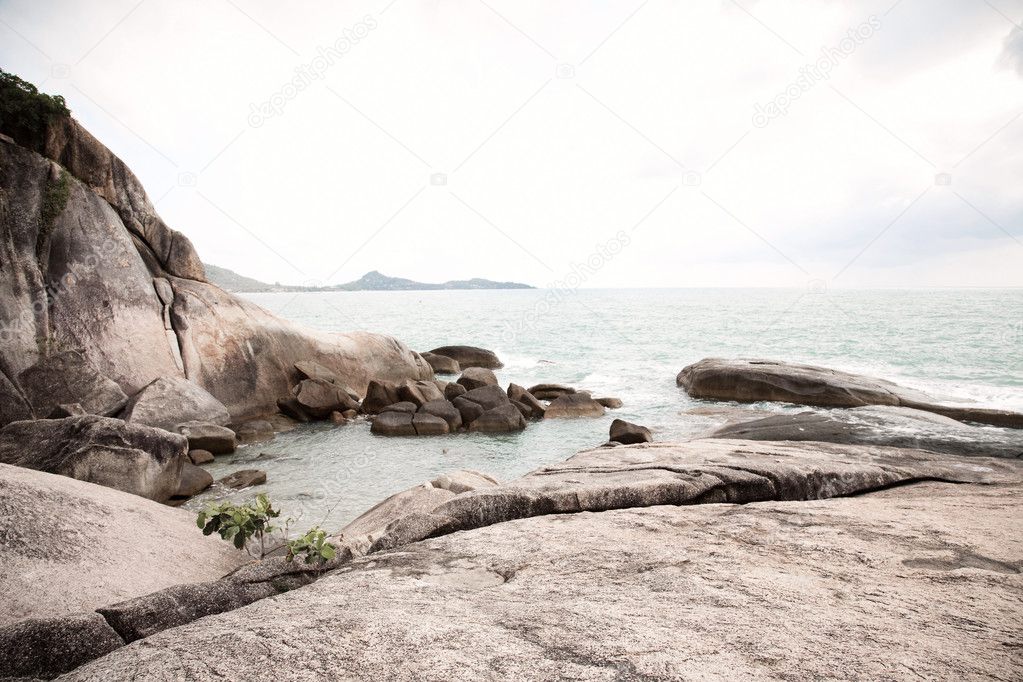 Sea and rocks. Ko Samui Island, Thailand