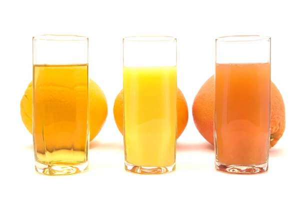 Citrus Buah Dengan Jus Yang Berbeda — Stok Foto