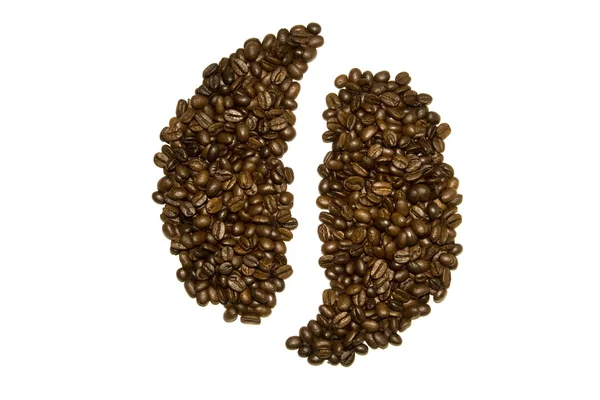 Značka Coffee bean — Stock fotografie