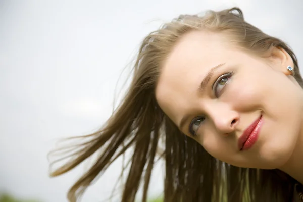 Portrait Young Blond Lady — Stock Photo, Image