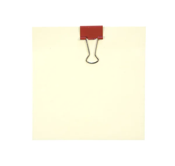 빨간 클립 note — 스톡 사진