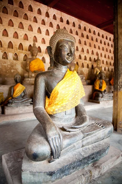 Ancient Buddha sculpture — Stock Photo, Image