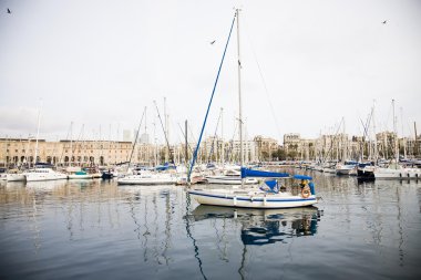 Barselona marina ile şehir içinde belgili tanımlık geçmiş