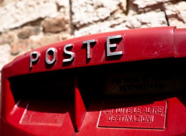 Red Post Box clipart