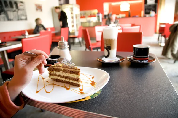 Café et dessert — Photo