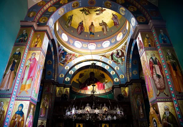 La Chiesa greco-ortodossa dei Dodici Apostoli a Cafarnao — Foto Stock