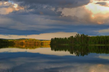 fırtınalı lakescape