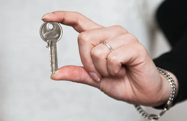 stock image Key in hand